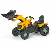 Vaikiškas minamas traktorius su kaušu vaikams nuo 3 iki 8 m. | rollyFarmtrac JCB 8250 | Rolly Toys 611003
